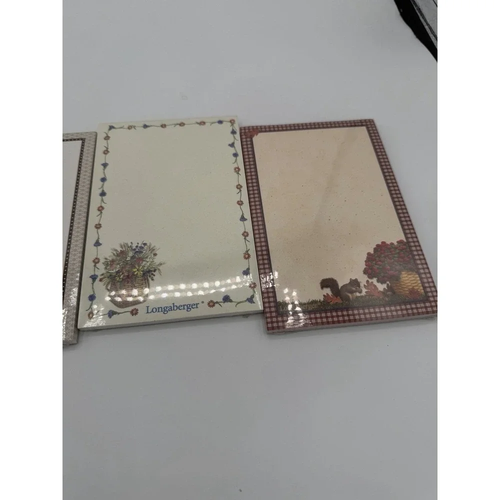🌿 Longaberger Notepads & Magnet – Ephemera – NOS 🌿 🧺 | Vintage Collectible 🧺